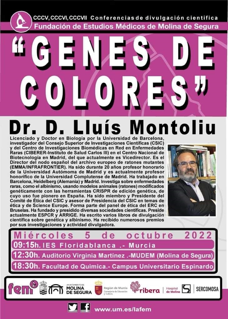 FEM Molina Cartel Conferencia 5 octubre 22