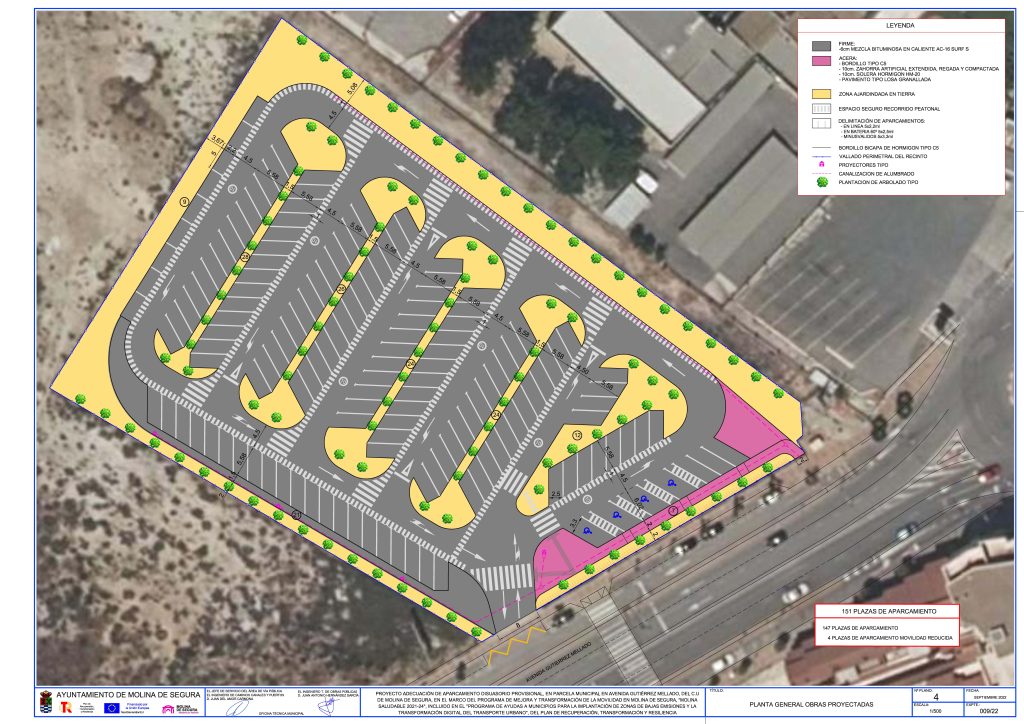 Movilidad Aparcamiento disuasorio Molina Norte PLANO