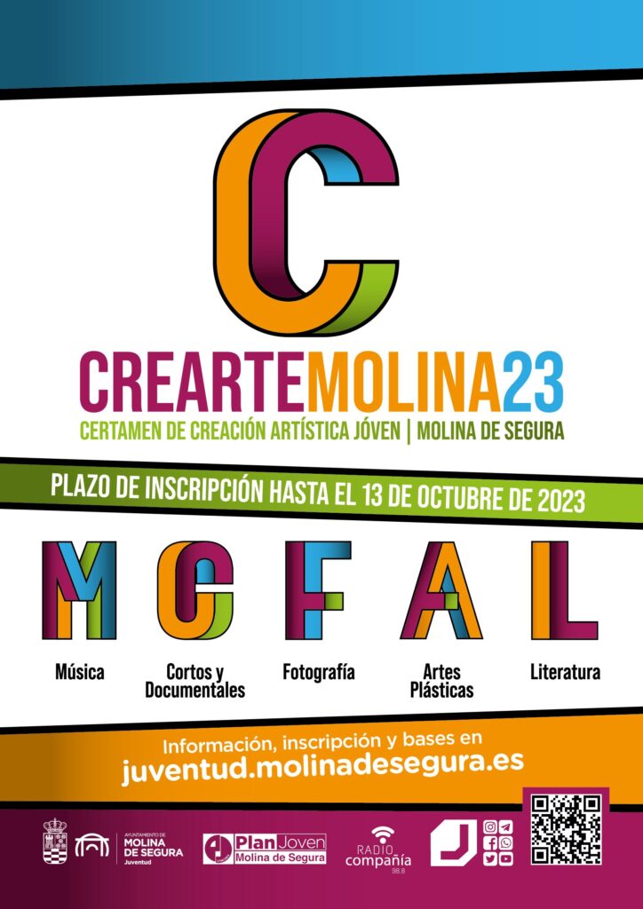 Juventud Molina Certamen Creación Artística Joven 'CREARTE 2023' CARTEL