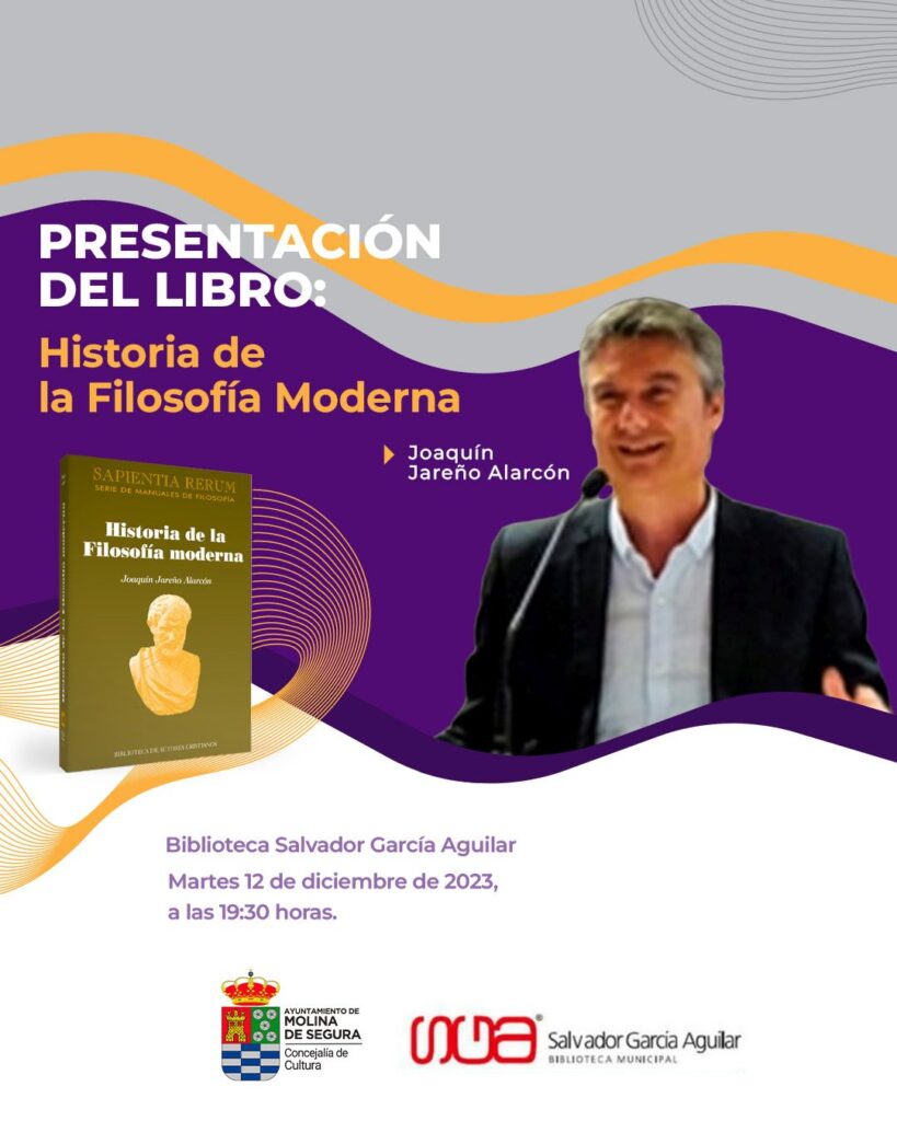 Libro 'Historia de la Filosofía moderna' de Joaquín Jareño CARTEL