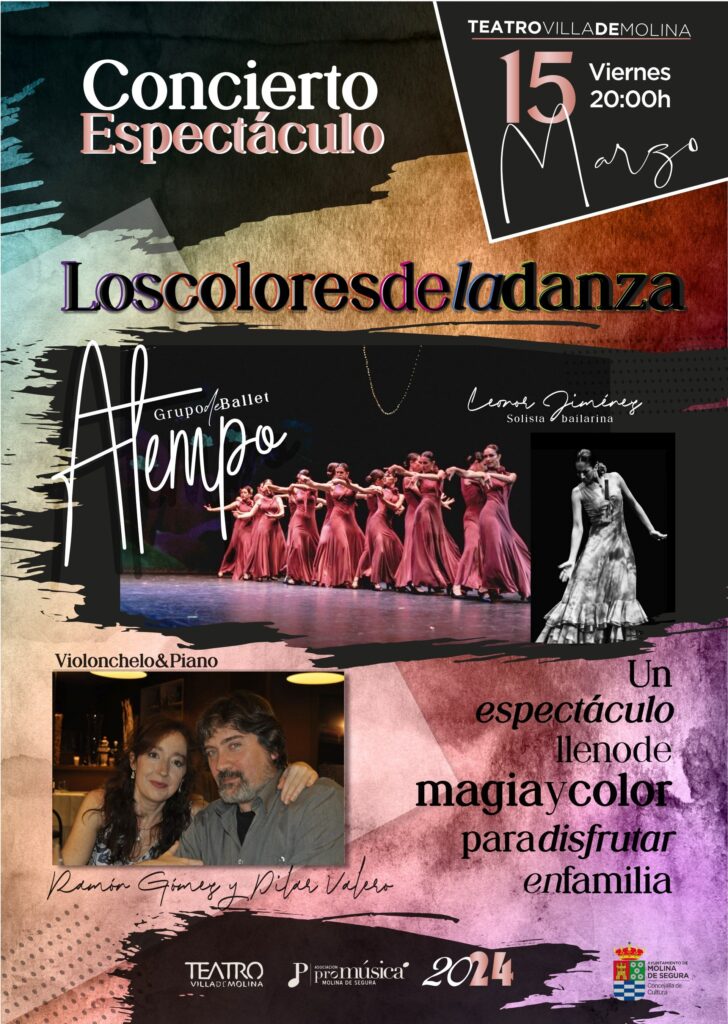 Teatro Concierto espectáculo 'Los colores de la danza' 15mar24 CARTEL