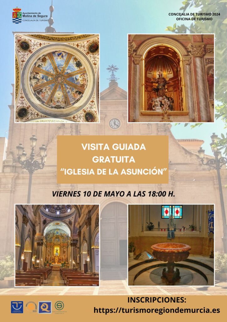 Turismo Molina Visita guiada gratuita 'IGLESIA DE LA ASUNCIÓN' 10may24 CARTEL