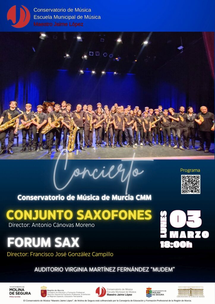 Conservatorio Música Molina Concierto 'Conjunto y Forum Sax' Día 3 CARTEL