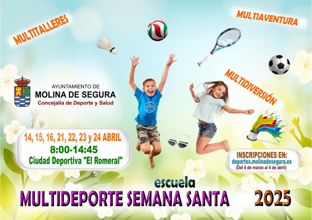 Deporte Molina Escuela Multideporte Semana Santa 2025 CARTEL
