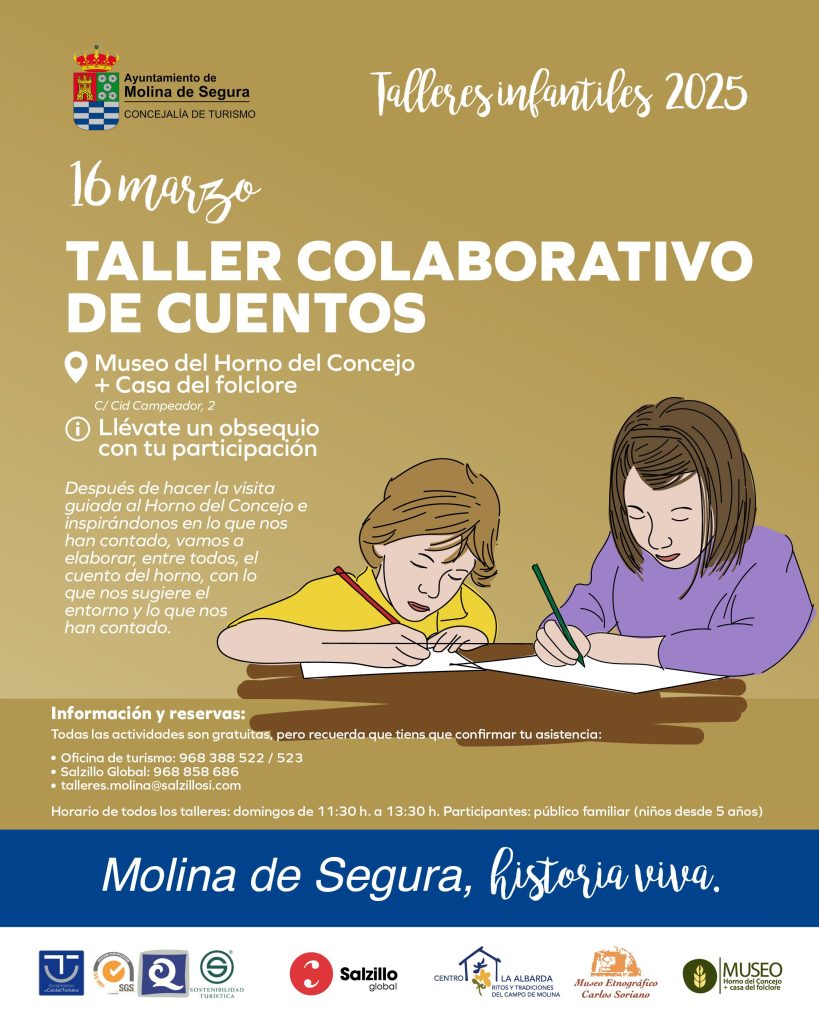 Museo Horno del Concejo Molina Taller colaborativo de cuentos Día 16 CARTEL