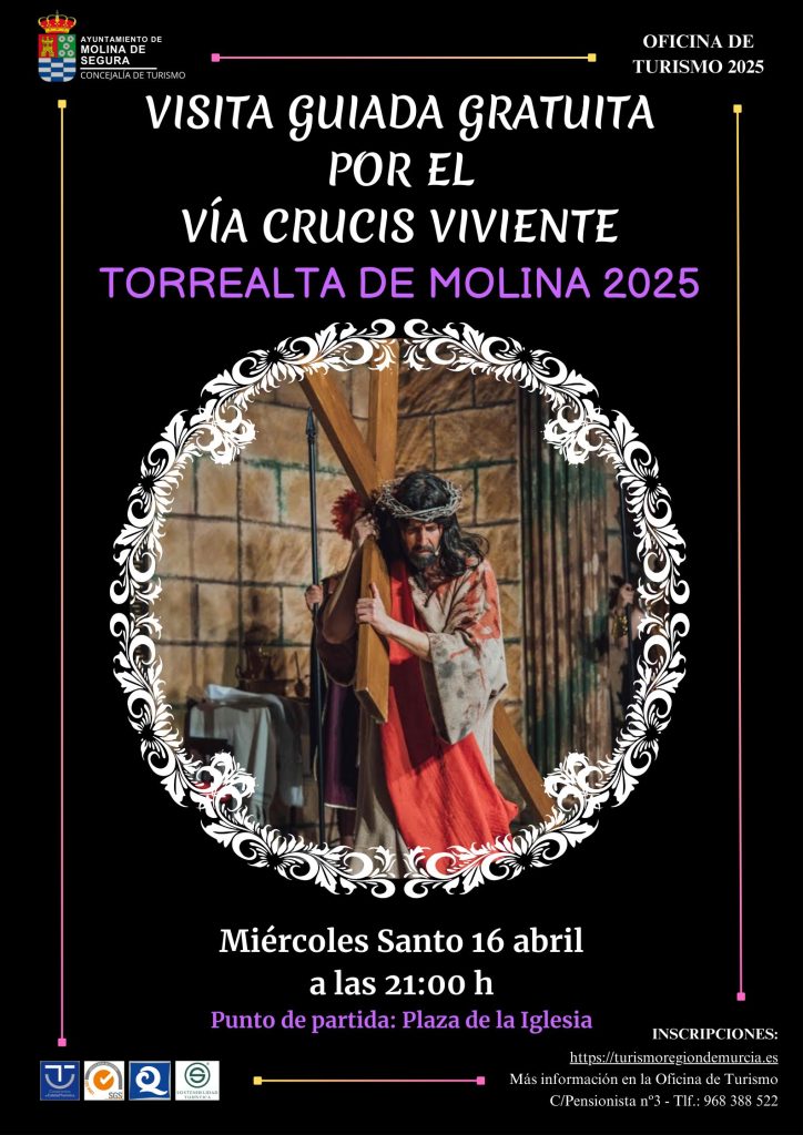 Turismo Visita guiada gratuita 'VÍA CRUCIS VIVIENTE DE TORREALTA' Día 16 CARTEL