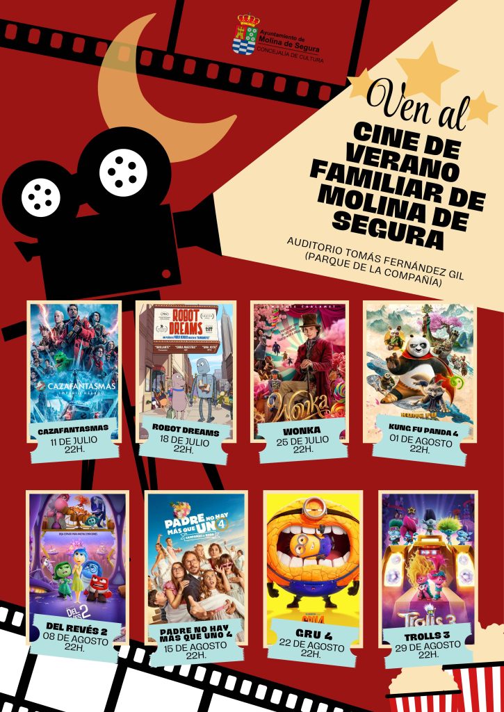Cultura Molina Cine de Verano Familiar 2025 Programa CARTEL