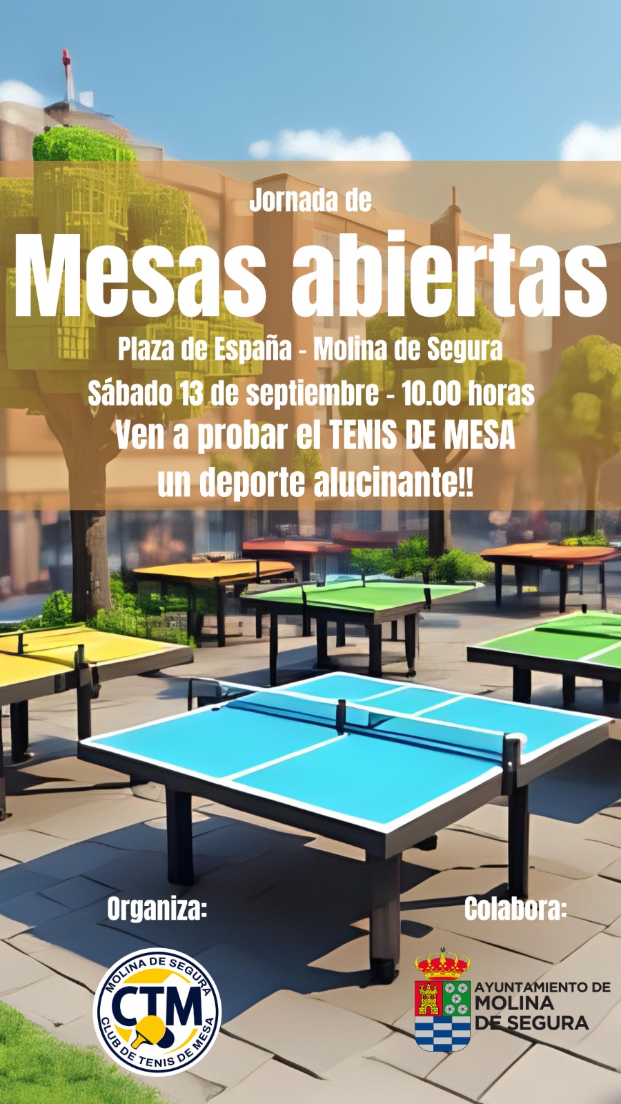 Mesas Abiertas Tenis de mesa 13 de septiembre Mesas Abiertas Tenis de mesa 13 de septiembre