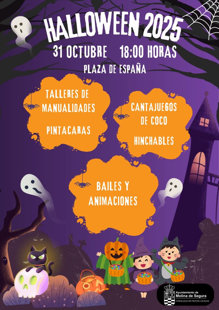 Fiestas Locales Molina 'Halloween 2025' Programa actividades CARTEL