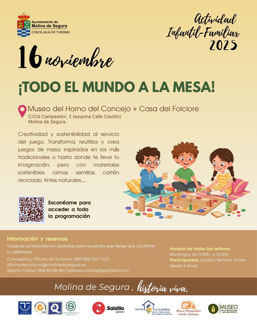 Museo Horno del Concejo Molina Actividad 'Todo el mundo a la mesa' Día 16 CARTEL