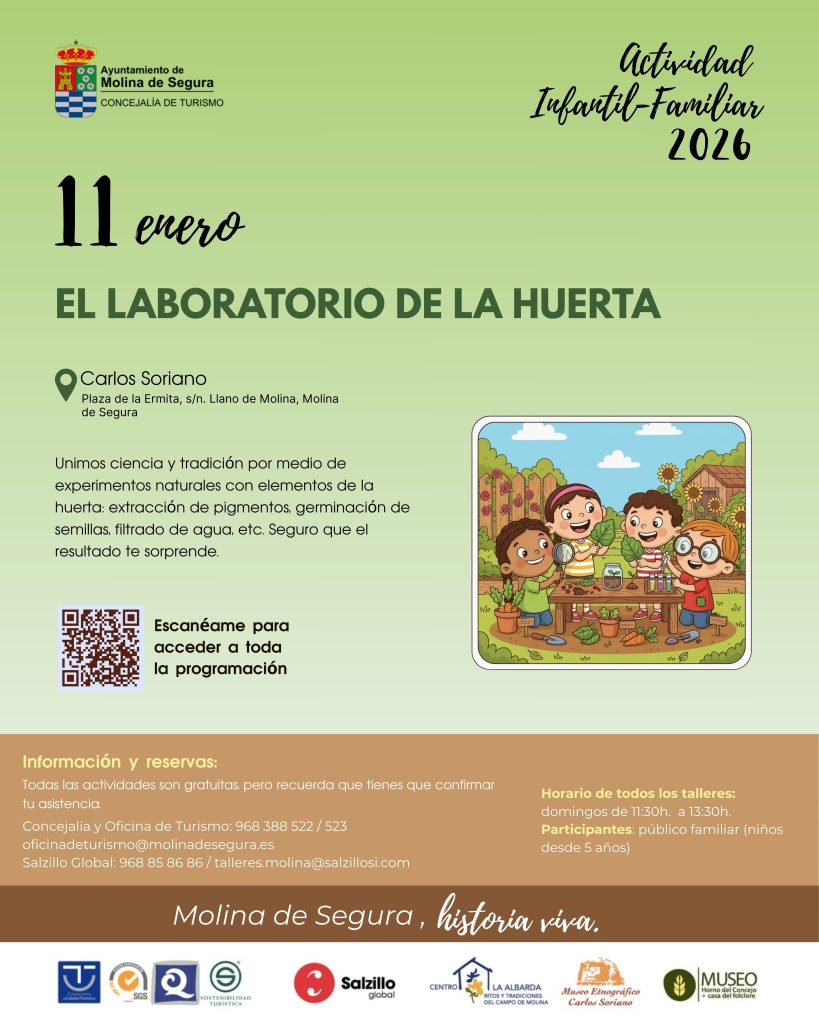 Museo Etnográfico 'Carlos Soriano' Molina Actividad 'El laboratorio de la huerta' Día 11 CARTEL
