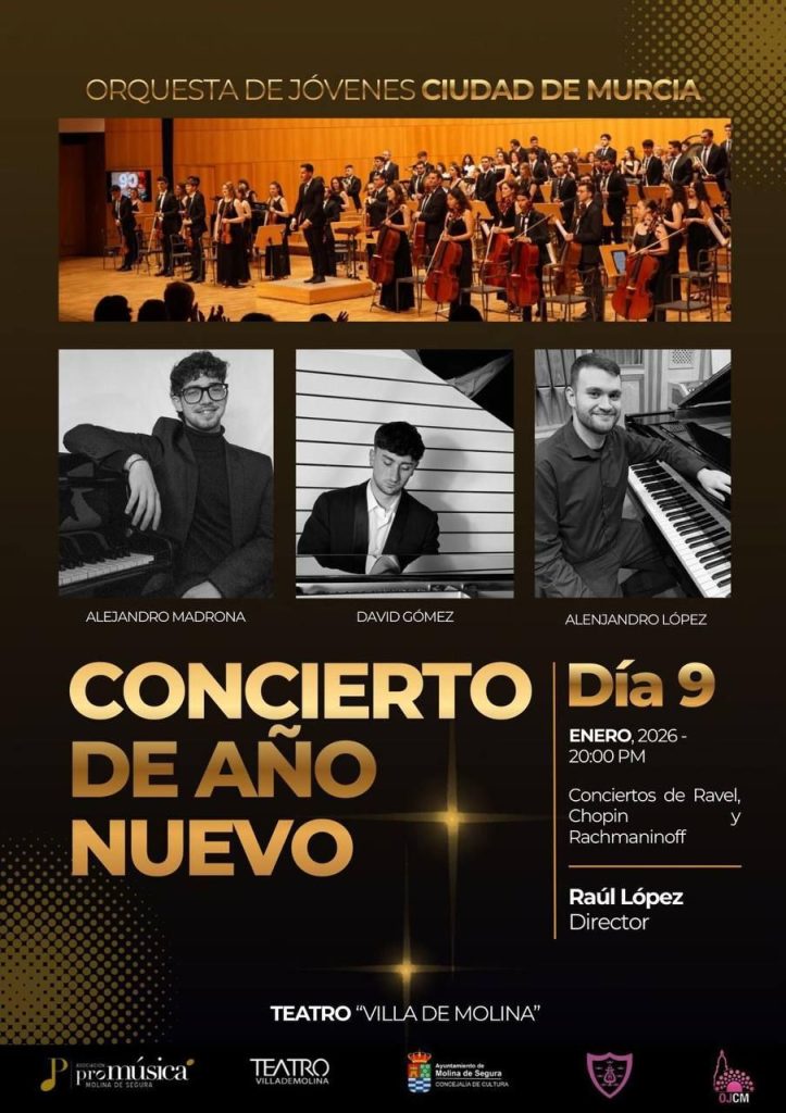Teatro CONCIERTO DE AÑO NUEVO Orquesta de Jóvenes 'Ciudad de Murcia' 9en26 CARTEL