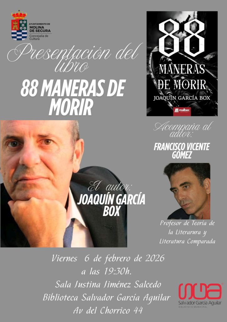 Libro '88 maneras de morir' de Joaquín García Box CARTEL
