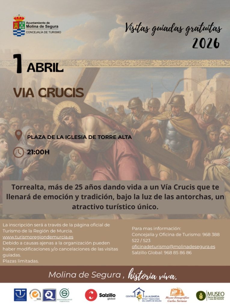Turismo Visita guiada gratuita 'VÍA CRUCIS VIVIENTE DE TORREALTA' Día 1 CARTEL