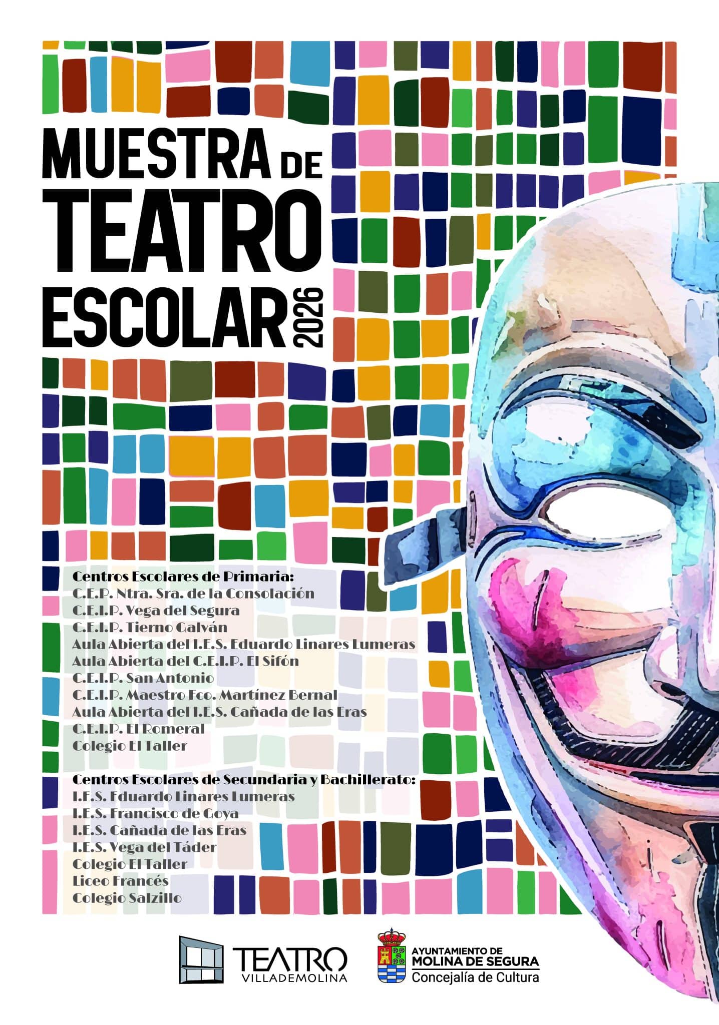 Teatro Villa de Molina Muestra de Teatro Escolar 2026 CARTEL scaled