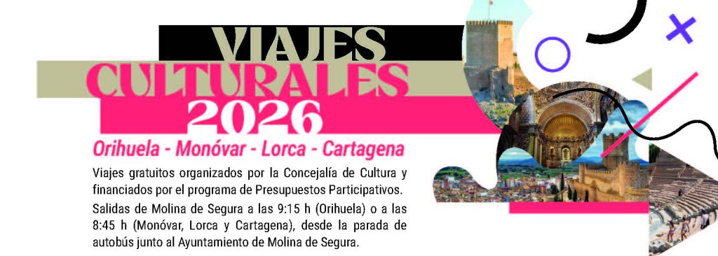 Cultura Molina Programa 'Viajes Culturales 2026' CARTEL
