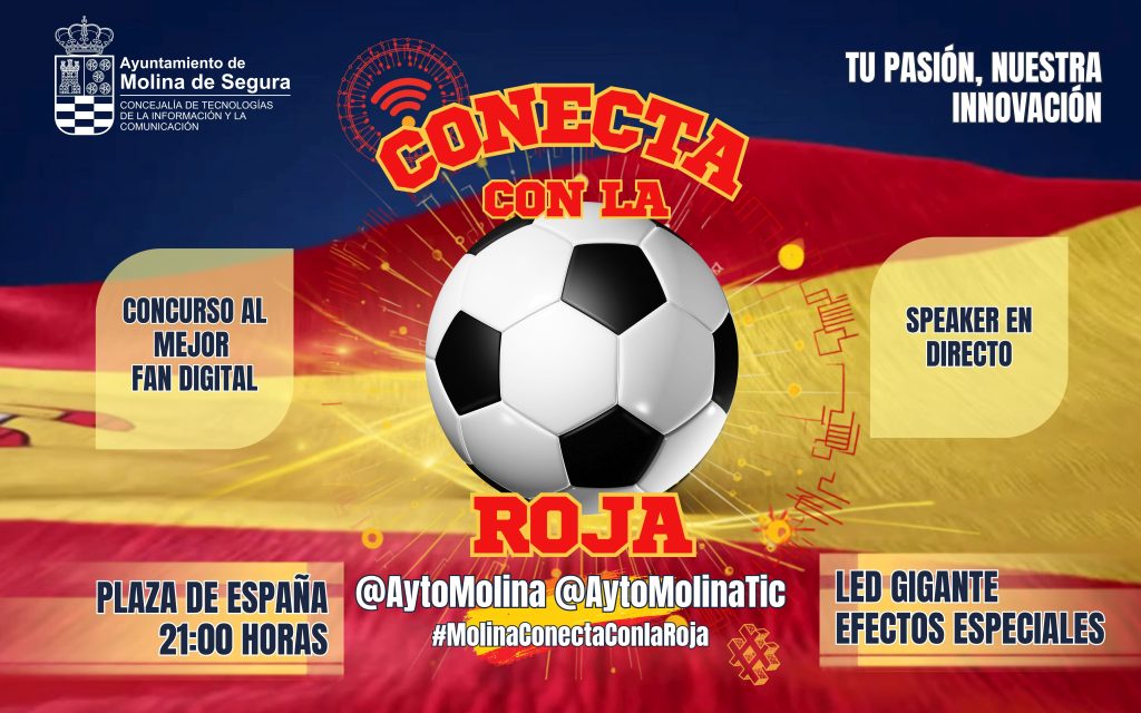 Mundial Fútbol 2026 Retransmisión partidos fase final en Plaza de España CARTEL
